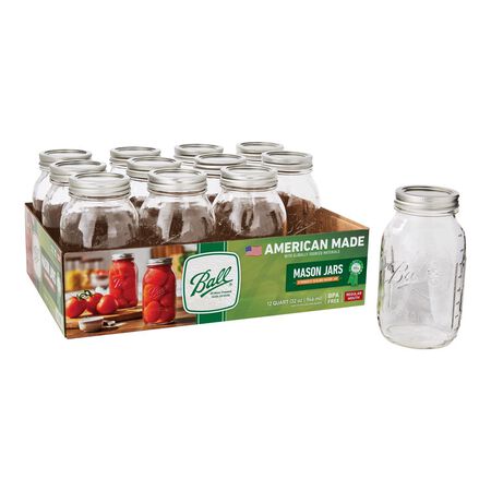 Ball Regular Mouth Mason Jar 32 oz 12 pk