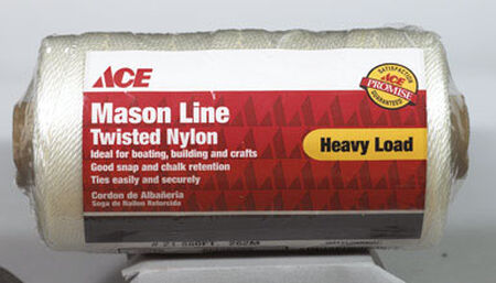 Ace 21 in. Dia. x 860 ft. L Twisted Nylon Twine White