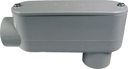 Cantex 1-1/2 in. D PVC Conduit Body For PVC 1 pk