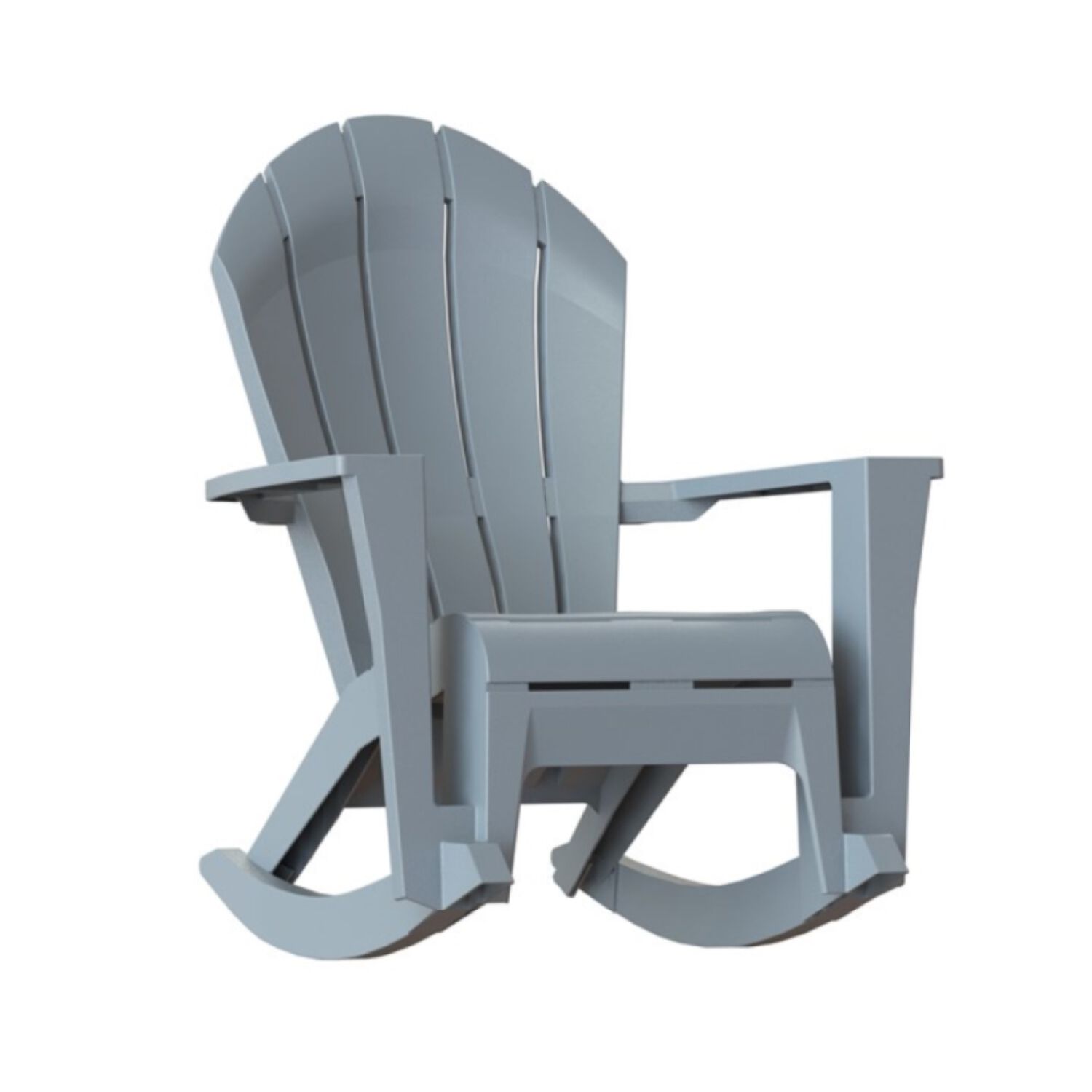 Adams big easy gray shop polypropylene adirondack chair