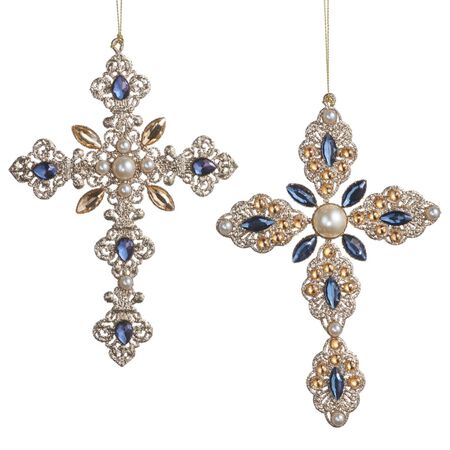 Raz 7.5 in. Cross Ornament