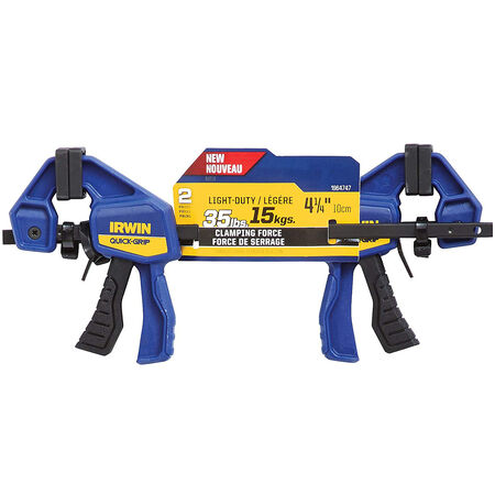Irwin Quick-Grip 4.25 in. X 1-3/16 in. D Micro Bar Clamp and Spreader 35 lb