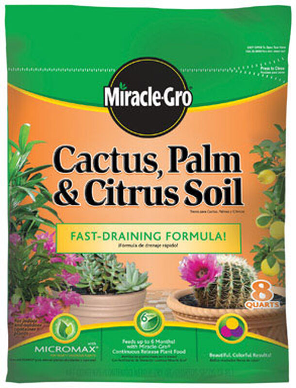 MiracleGro Cactus Palm & Citrus Soil Potting Mix Stine Home + Yard
