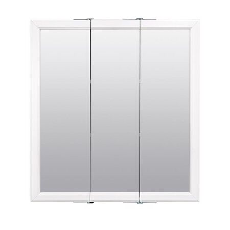 Zenna Home 26 in. H X 24 in. W X 4.5 in. D Rectangle Medicine Cabinet
