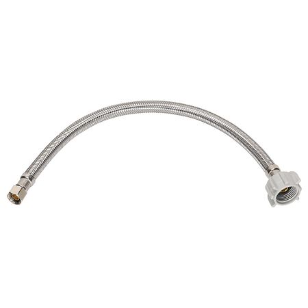 Ace 1/2 in. Compression X 7/8 in. D Ballcock 12 in. Stainless Steel Toilet Supply Line