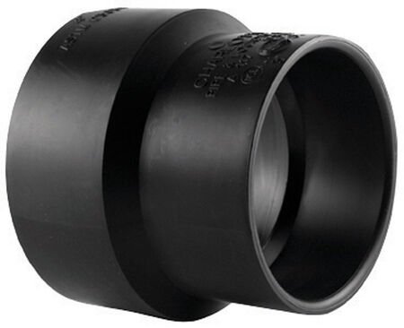Charlotte Pipe 4 in. Hub X 3 in. D Hub ABS Coupling