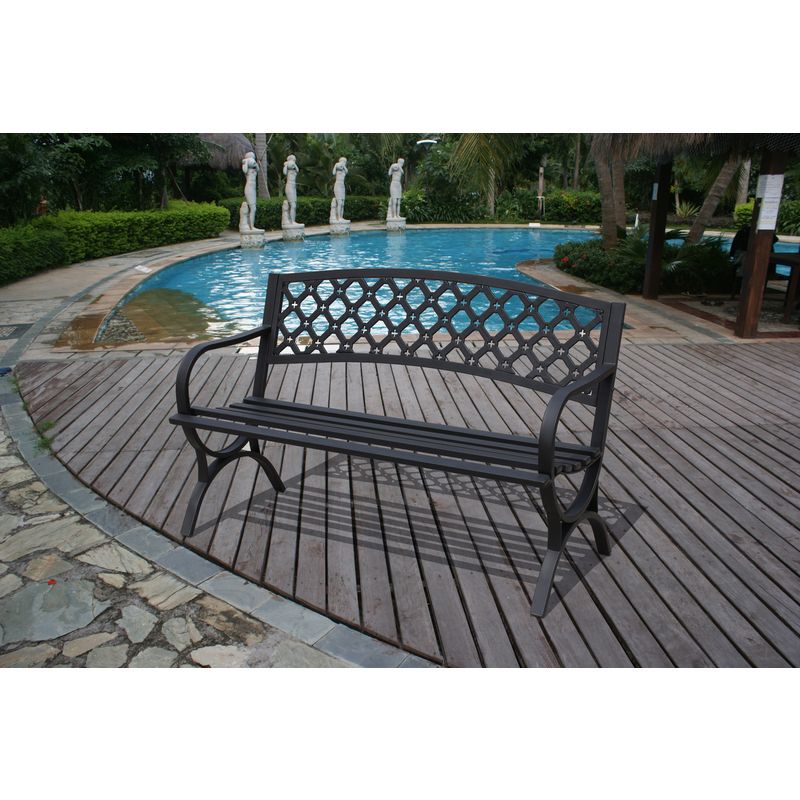 Living Accents Park Bench Steel 33 5 in H x 23 4 in W Living Accents Park Bench Steel 33 5 in H x 23 4 in W