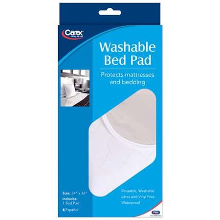 Carex Health Brands White Polyester Mattress Cover