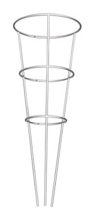 Glamos Gray Galvanized Steel Tomato Cage 33 in. H x 12 in. L x 12 in. W