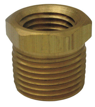 Ace 1/2 in. Dia. x 1/4 in. Dia. MPT To FPT Yellow Brass Hex Bushing