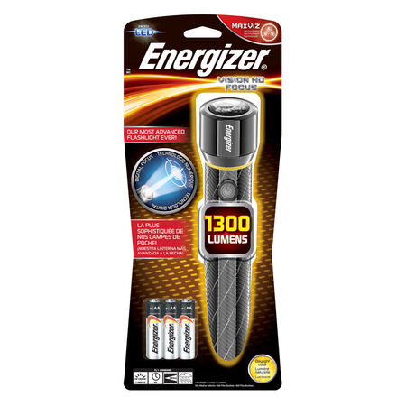 Energizer 1300 lm Gray LED Flashlight AA Battery