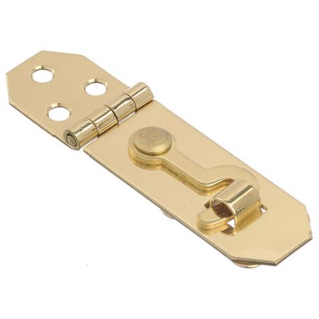 Ace Satin Brass Brass Decorative Hasp w/Hooks 0.8 in. 2-3/4 in. 1 pk