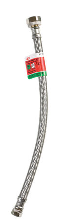 Ace 3/8 in. Compression x 1/2 in. Dia. IP Stainless Steel Faucet Supply Line 12 in.