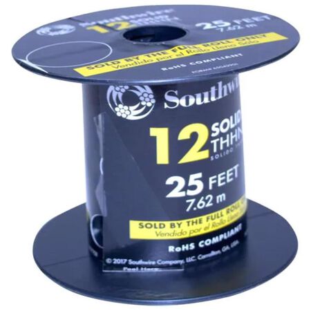 Southwire 25 ft. 12 Solid THHN Building Wire