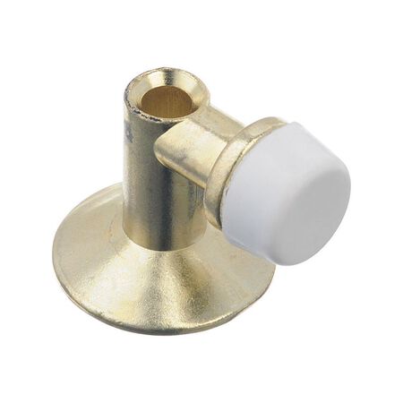 Ace 1-1/4 in. W Metal Bright Gold Door Stop Mounts to floor 1.25 in.