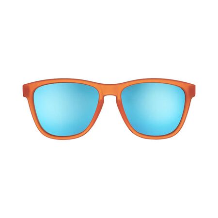 goodr OG - Donkey Goggles Sunglasses Unisex Orange Frame Blue Lens