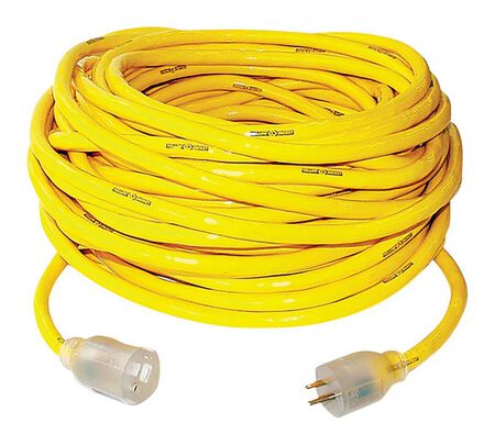 Yellow Jacket Outdoor Extension Cord 10/3 SJTW 50 ft. L Yellow