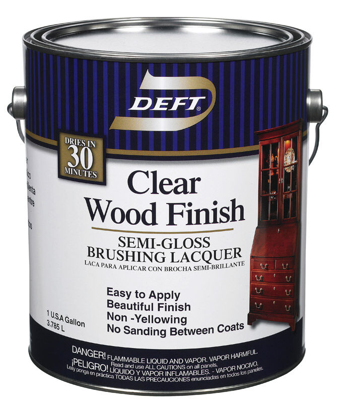 Deft Brushing Lacquer SemiGloss 1 gal. Stine Home + Yard The