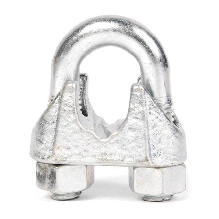 Koch Industries Zinc-Plated Forged Steel Wire Rope Clip 1/2 in. L