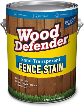 Wood Defender Semi-Transparent Fence Stain Cumberland Brown Gallon