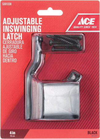 Ace Black Zinc Adjustable Gate Latch