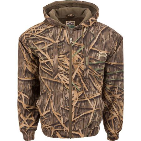 Drake MST Waterproof Full Zip Shadow Grass Hoodie M