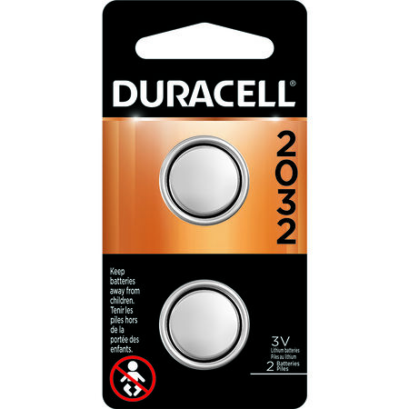 Duracell Lithium 2032 3 V 210 Ah Security and Electronic Battery 2 pk