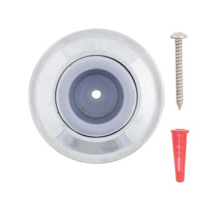 Ace Wall Door Stop 2-5/16 in. L Chrome Black