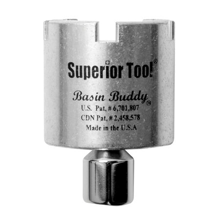 Superior Tool Basin Buddy 1-1/2 in. Faucet Nut Wrench 1/4 and 3/8 in. drive S