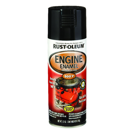 Rust-Oleum Stops Rust Gloss Black Engine Enamel Spray 12 oz