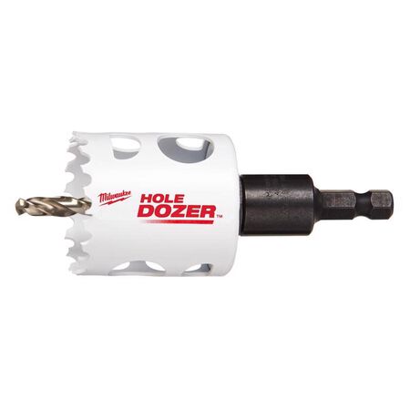 Milwaukee Hole Dozer 1-3/4 in. Bi-Metal Hole Saw with Arbor and Pilot Bit 1 pk