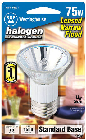 Westinghouse 75 W JDR Floodlight Halogen Bulb 630 lm Bright White 1 pk