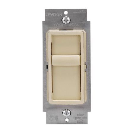 Leviton Decora SureSlide Ivory 600 W Slide Dimmer Switch 1 pk