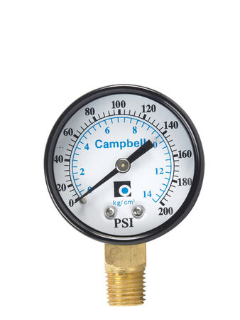 Campbell Polycarbonate Pressure Gauge 200 psi