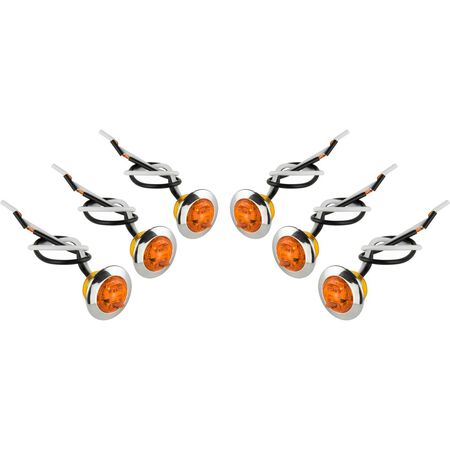 Hopkins Amber Round Clearance/Side Marker LED Light