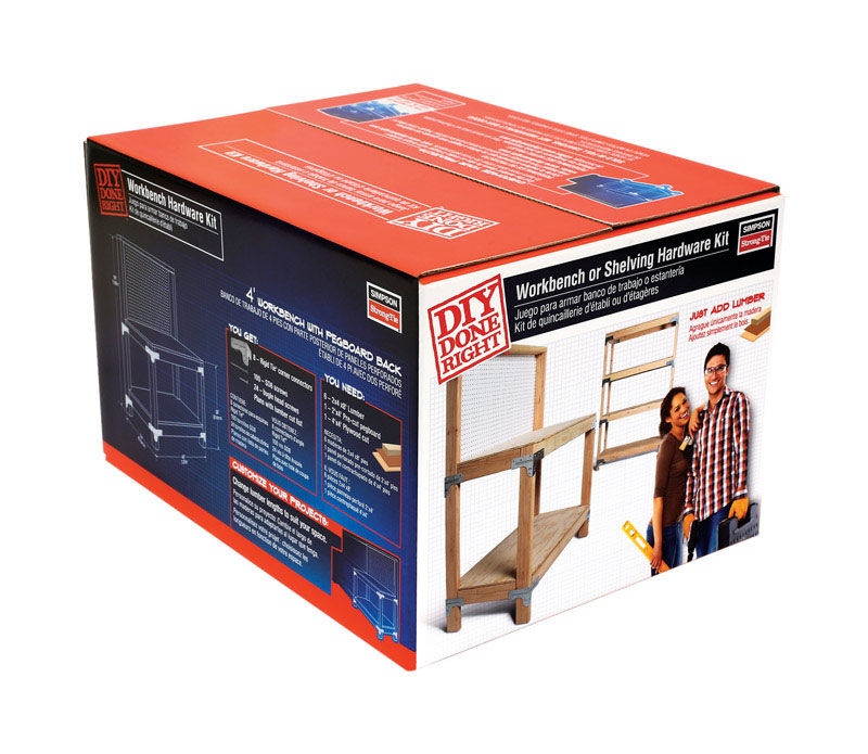 Simpson Strong-Tie Galvanized Steel Shelf Hardware Kit 18 ...