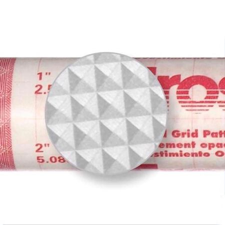 Con-Tact Diamond 9 ft. L X 18 in. W Clear Frosty Grid Privacy Film