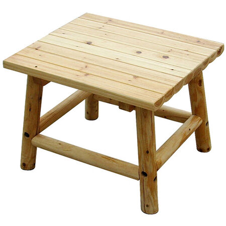 Wooden Aspen End Table Wood 24" x 20" x 18"