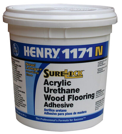 Henry 1171 N SureLock Acrylic Urethane Beige Wood Flooring Adhesive 1 gal.