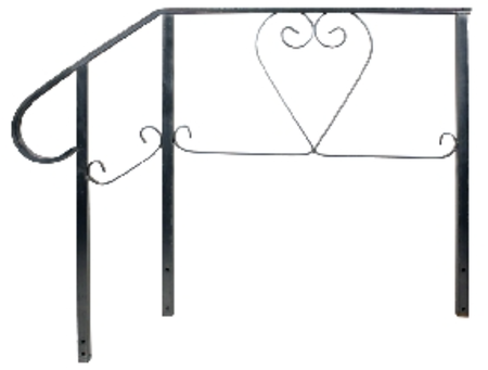 Standard Rail for 5 Step 24″ platform - 48″ overall height