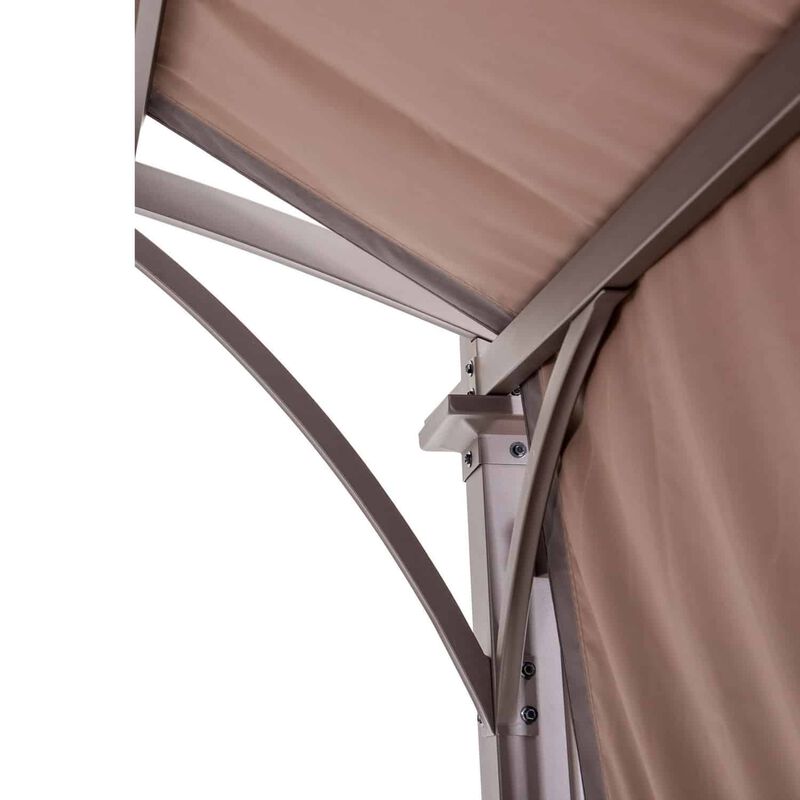 Living Accents Arched Garden Shade Pergola 100 in. H x 10 ft. W x 10 ft