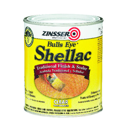 Zinsser Bulls Eye Clear Oil-Based Shellac Finish and Sealer 1 qt