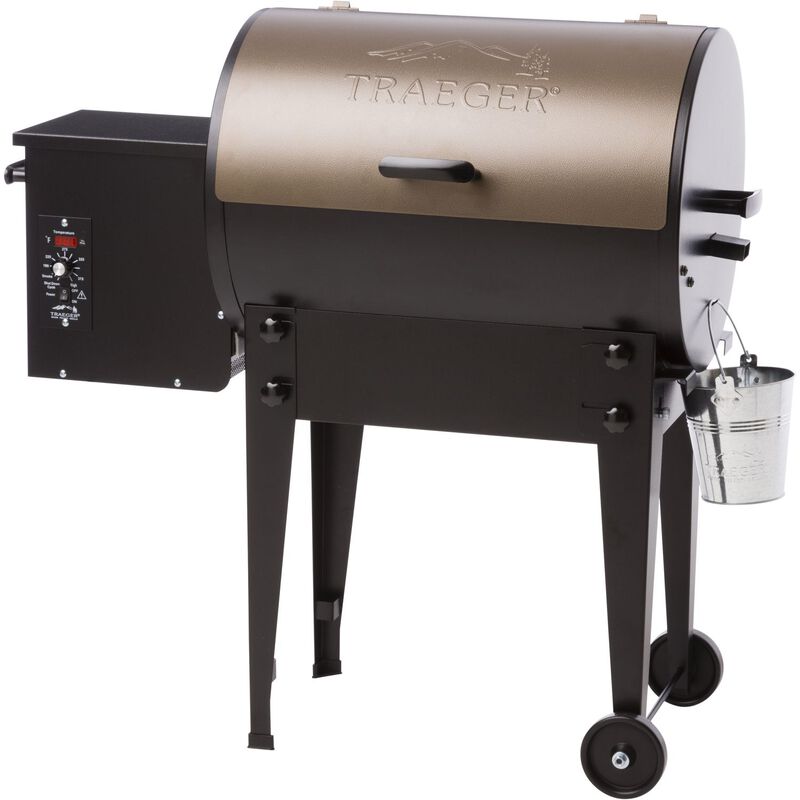 Traeger Tailgater 20 Traveler Series Wood Pellet 36 in. H Grill Bronze