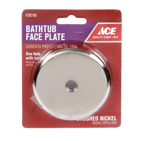 Ace 3-3/16 in. D X 3-3/16 in. L Nickel Face Plate