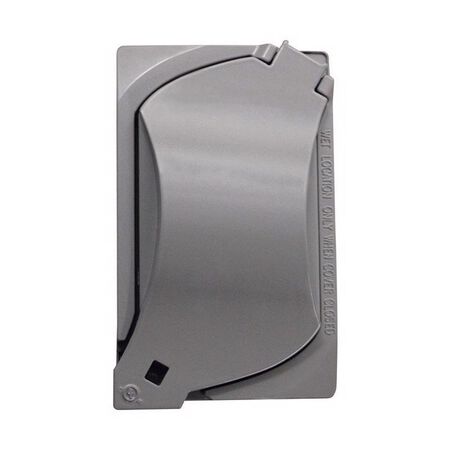 Sigma Engineered Solutions Rectangle Metal 1 gang 4.57 in. H X 2.81 in. W Universal Cover