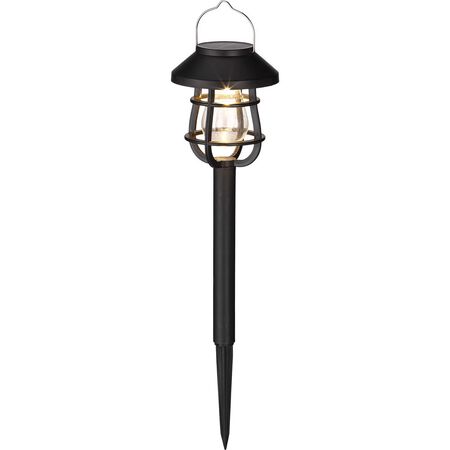 Living Accents Black Solar Powered 0.06 W LED Pathway Light 1 pk