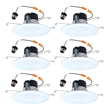 Halo White 6 in. W LED Recessed Downlight 8.75 W