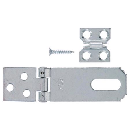 Ace Zinc 2-1/2 in. L Fixed Staple Safety Hasp