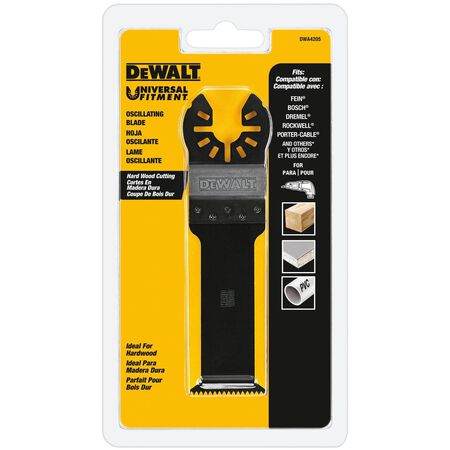 DeWalt Universal Fitment High Speed Steel Hard Wood Oscillating Blade 1 Piece