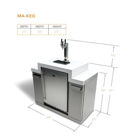 Mont Alpi Triple tap Kegerator
